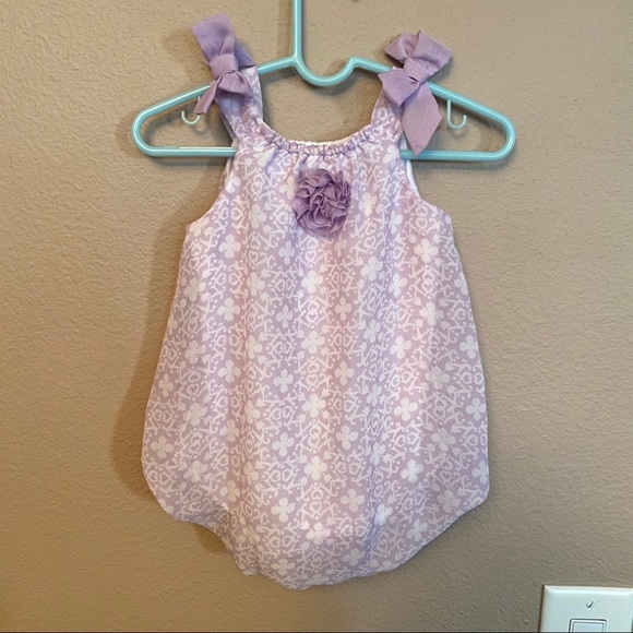 lavender baby onesie